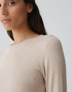 Damen OPUS Shirts^Rippshirt Sulikko Soft Beige Online Bestellen