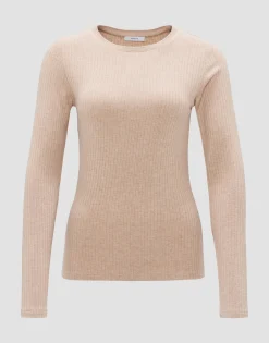 Damen OPUS Shirts^Rippshirt Sulikko Soft Beige Online Bestellen