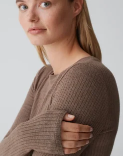 Damen OPUS Shirts^Rippshirt Sulikko Soft Braun Online Bestellen