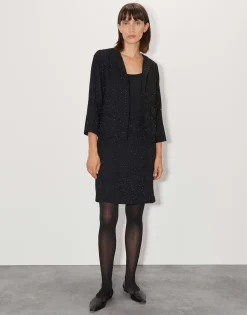 Damen OPUS Röcke^Rock Onax Glitter Schwarz Online Bestellen