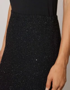 Damen OPUS Röcke^Rock Onax Glitter Schwarz Online Bestellen