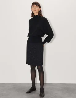 Damen OPUS Röcke^Rock Onax Glitter Schwarz Online Bestellen