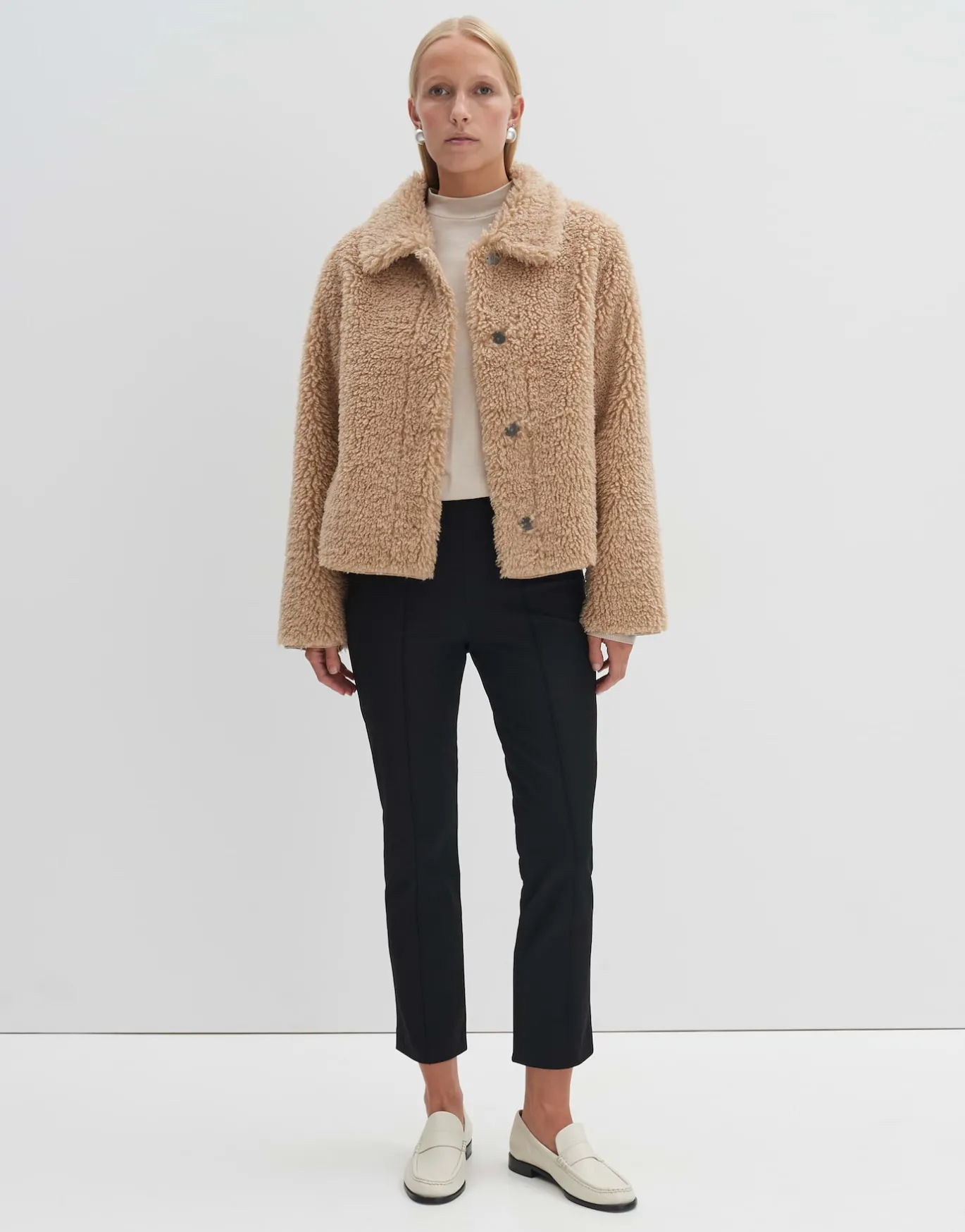 Damen OPUS Basics | Shirts^Rollkragenshirt Karlette Detail Beige Online Bestellen