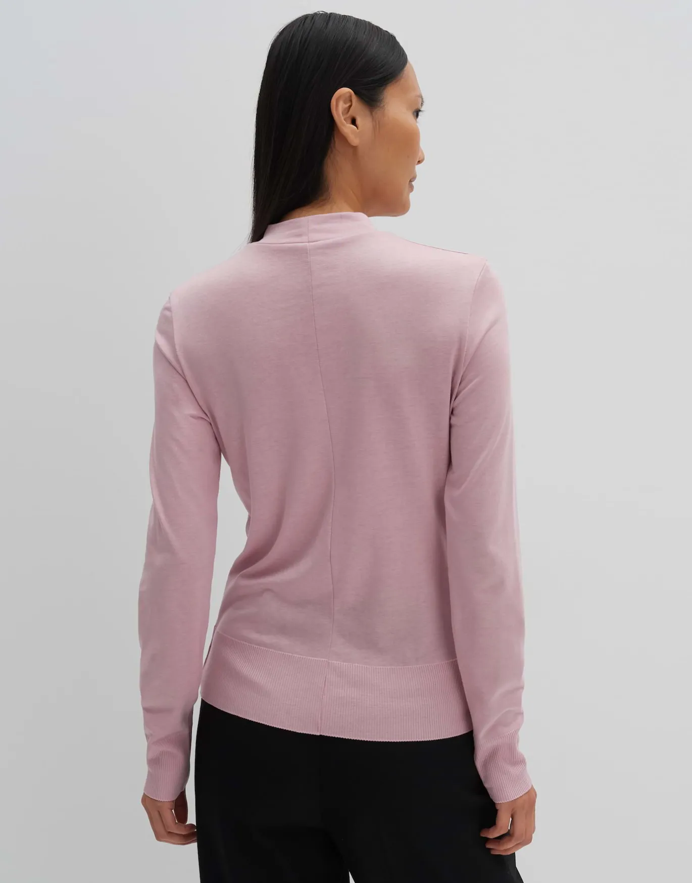 Damen OPUS Basics | Shirts^Rollkragenshirt Karlette Detail Rosé Online Bestellen