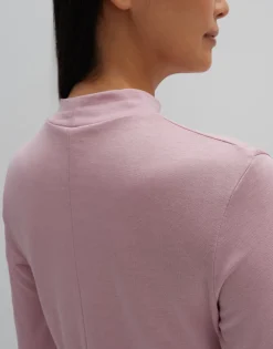 Damen OPUS Basics | Shirts^Rollkragenshirt Karlette Detail Rosé Online Bestellen