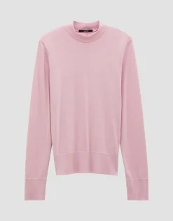 Damen OPUS Basics | Shirts^Rollkragenshirt Karlette Detail Rosé Online Bestellen