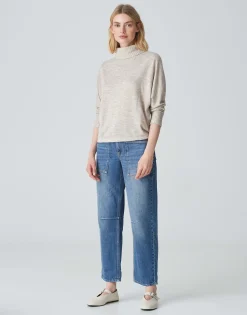 Damen OPUS Shirts^Rollkragenshirt Selofe Beige Online Bestellen