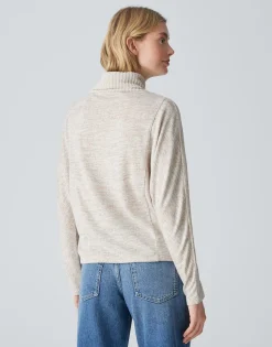 Damen OPUS Shirts^Rollkragenshirt Selofe Beige Online Bestellen