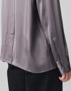 Damen OPUS Blusen^Satinbluse Fenzy Grau Online Bestellen