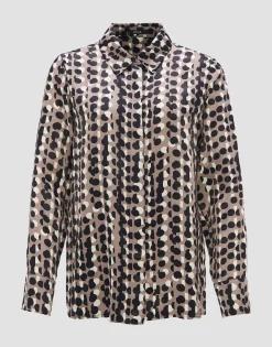 Damen OPUS Blusen^Satinbluse Fosmo Braun Online Bestellen
