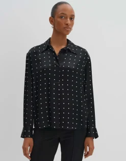 Damen OPUS Blusen^Satinbluse Zilow Schwarz Online Bestellen