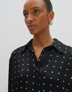 Damen OPUS Blusen^Satinbluse Zilow Schwarz Online Bestellen