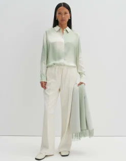 Damen OPUS Blusen^Satinbluse Zisakia Grün Online Bestellen