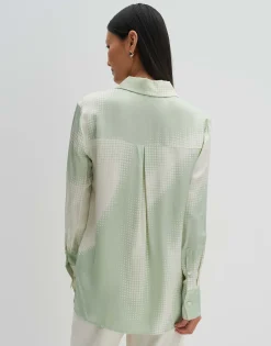 Damen OPUS Blusen^Satinbluse Zisakia Grün Online Bestellen