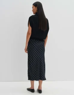 Damen OPUS Röcke^Satinrock Odini Dot Schwarz Online Bestellen