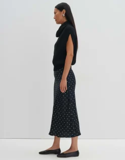 Damen OPUS Röcke^Satinrock Odini Dot Schwarz Online Bestellen