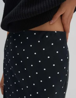 Damen OPUS Röcke^Satinrock Odini Dot Schwarz Online Bestellen