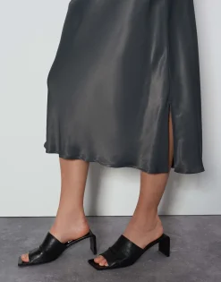 Damen OPUS Röcke^Satinrock Odini Pure Grau Online Bestellen