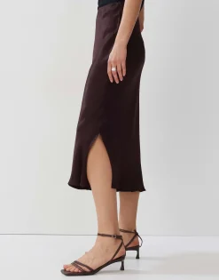 Damen OPUS Röcke^Satinrock Odini Uni Lila Online Bestellen