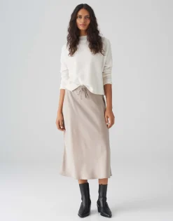 Damen OPUS Röcke^Satinrock Rawi Braun Online Bestellen