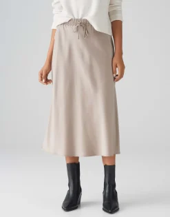 Damen OPUS Röcke^Satinrock Rawi Braun Online Bestellen