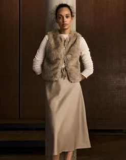 Damen OPUS Röcke^Satinrock Rawi Braun Online Bestellen