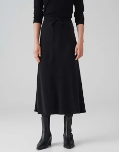 Damen OPUS Röcke^Satinrock Rawi Schwarz Online Bestellen