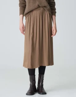 Damen OPUS Röcke^Satinrock Rinkelle Braun Online Bestellen