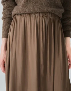 Damen OPUS Röcke^Satinrock Rinkelle Braun Online Bestellen