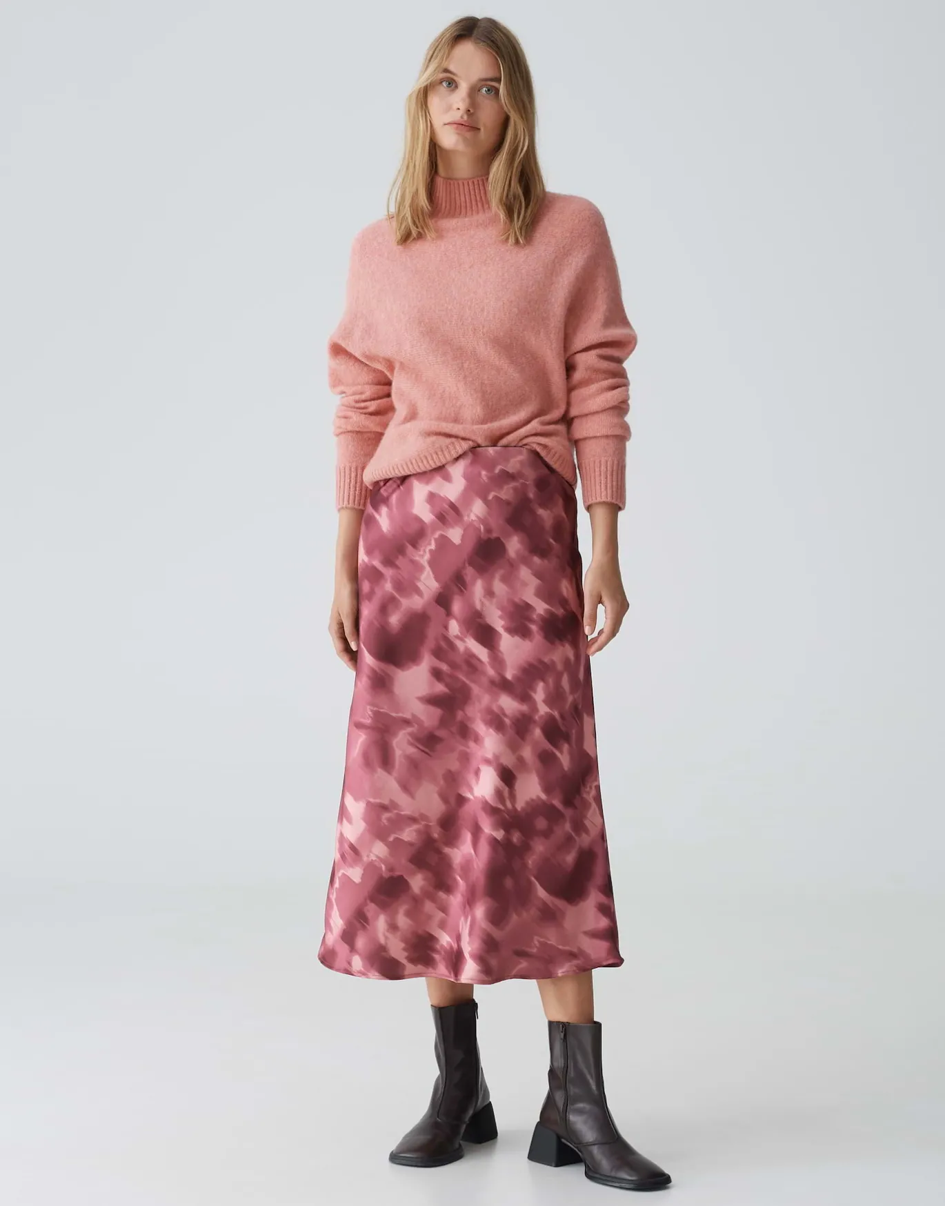 Damen OPUS Röcke^Satinrock Runaba Rosé Online Bestellen