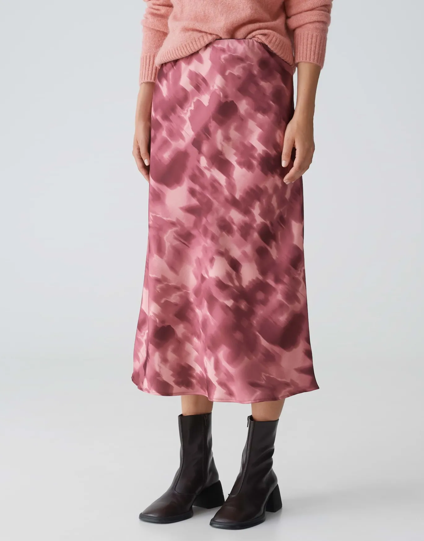 Damen OPUS Röcke^Satinrock Runaba Rosé Online Bestellen