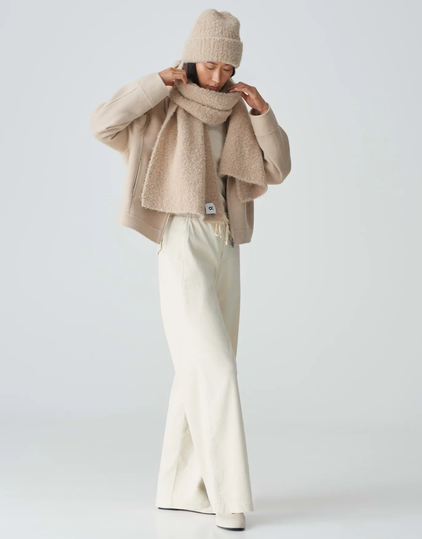 Damen OPUS Accessoires^Schal Apedita Scarf Beige Online Bestellen