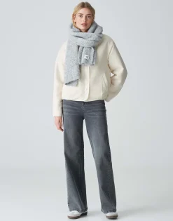 Damen OPUS Accessoires^Schal Apedita Scarf Grau Online Bestellen