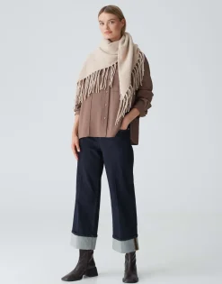 Damen OPUS Accessoires^Schal Awaro Scarf Beige Online Bestellen