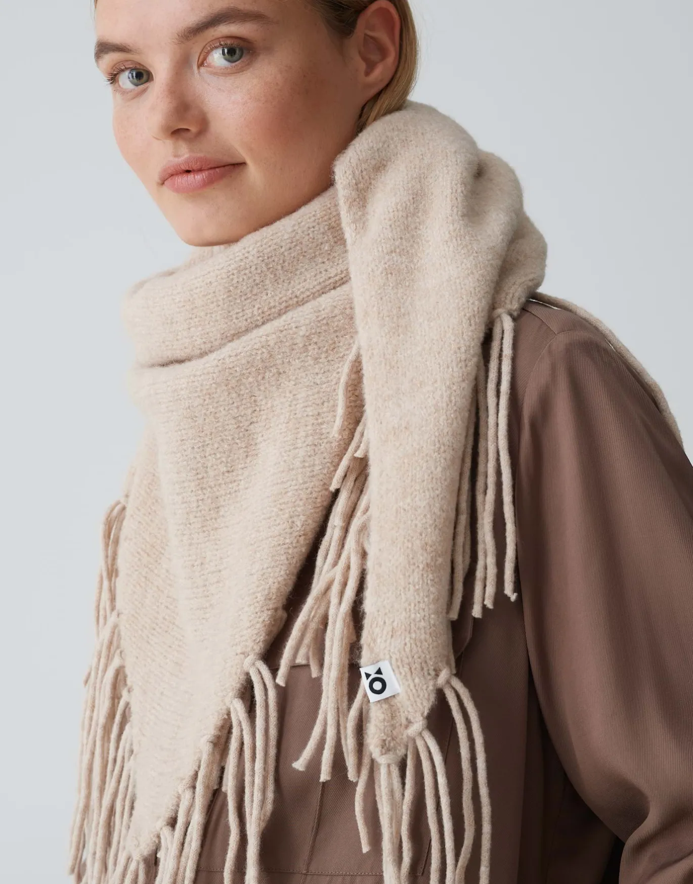 Damen OPUS Accessoires^Schal Awaro Scarf Beige Online Bestellen