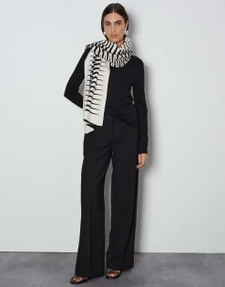 Damen OPUS Accessoires^Schal Belotta Scarf Schwarz Online Bestellen