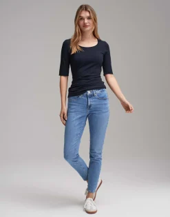 Damen OPUS Basics | Shirts^Shirt Serta Blau Online Bestellen