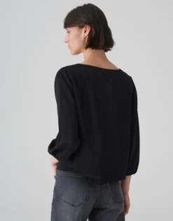 Damen OPUS Blusen^Shirtbluse Flixi Schwarz Online Bestellen