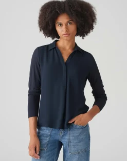 Damen OPUS Blusen^Shirtbluse Frera Blau Online Bestellen