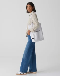 Damen OPUS Accessoires^Shopper Canvas Weiß Online Bestellen