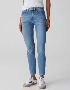 Damen OPUS Jeans^Skinny Jeans Elma Ocean Blue Blau Online Bestellen
