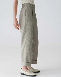 Damen OPUS Hosen^Slacks Mitina Remix Braun Online Bestellen