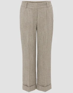 Damen OPUS Hosen^Slacks Mitina Remix Braun Online Bestellen