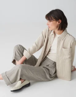 Damen OPUS Hosen^Slacks Mitina Remix Braun Online Bestellen