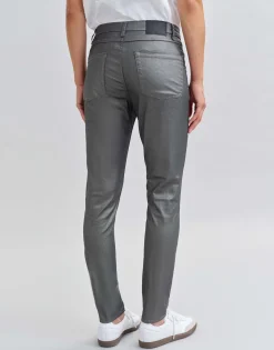 Damen OPUS Hosen^Slim Jeans Evita Remix Grau Online Bestellen