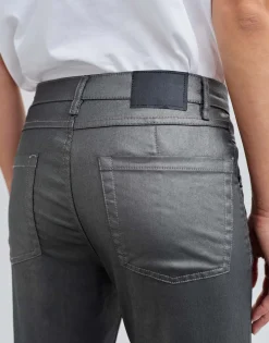 Damen OPUS Hosen^Slim Jeans Evita Remix Grau Online Bestellen