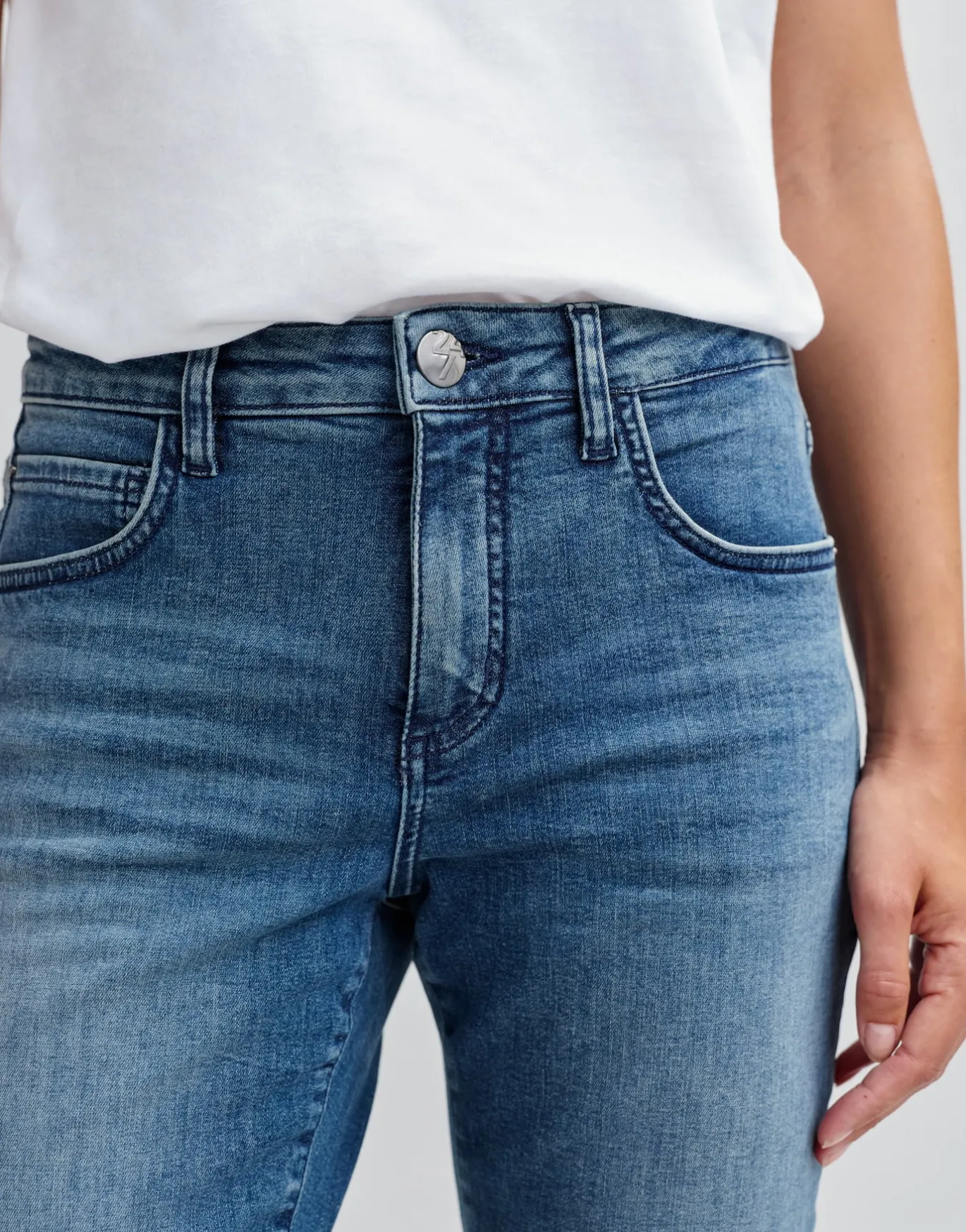 Damen OPUS Jeans^Slim Jeans Evita Urban Blau Online Bestellen