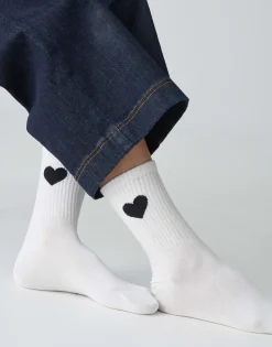 Damen OPUS Accessoires^Socke Yennis Heart Weiß Online Bestellen