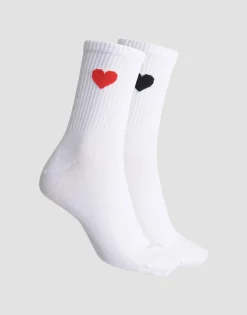 Damen OPUS Accessoires^Socke Yennis Heart Weiß Online Bestellen