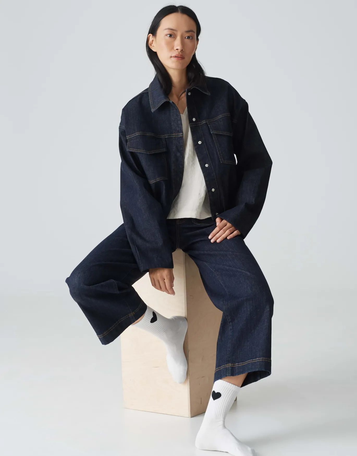 Damen OPUS Accessoires^Socke Yennis Heart Weiß Online Bestellen